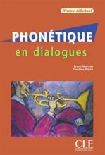 کتاب Phonetique en dialogues - debutant + CD سیاه و سفید